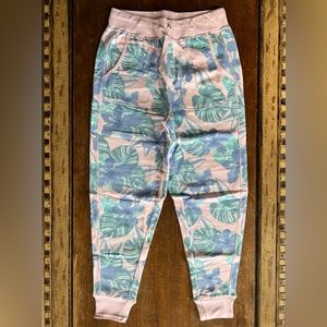 NWOT TA Tracy Anderson G.I.L.I. French Terry Crop Pink Joggers